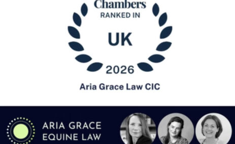 Chambers Ranks Aria Grace Law CIC Among UK’s Leading Equine Law Firms